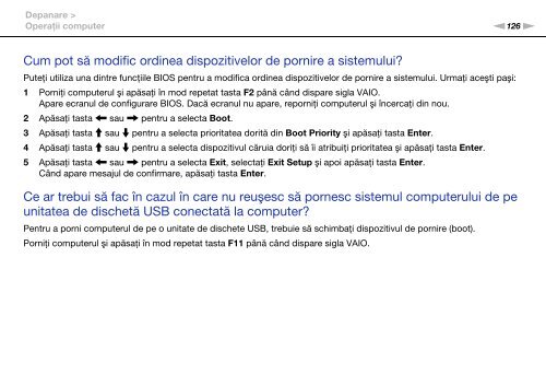 Sony VPCCA3X1R - VPCCA3X1R Mode d'emploi Roumain