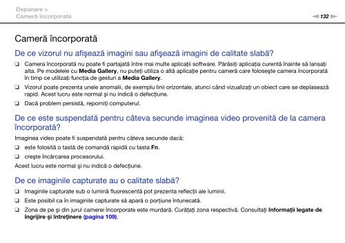 Sony VPCCA3X1R - VPCCA3X1R Mode d'emploi Roumain