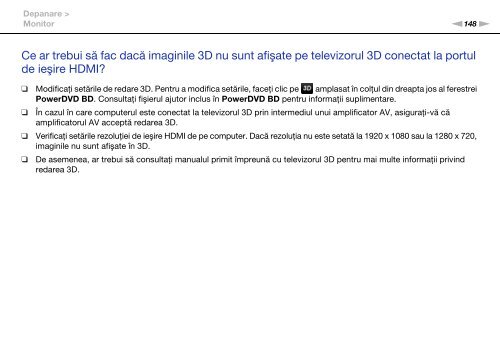 Sony VPCCA3X1R - VPCCA3X1R Mode d'emploi Roumain