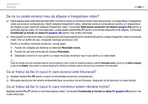 Sony VPCCA3X1R - VPCCA3X1R Mode d'emploi Roumain