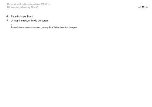 Sony VPCCA3X1R - VPCCA3X1R Mode d'emploi Roumain