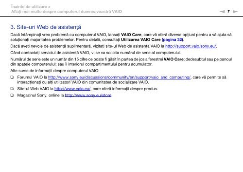 Sony VPCCA3X1R - VPCCA3X1R Mode d'emploi Roumain