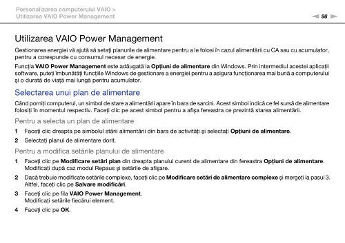 Sony VPCCA3X1R - VPCCA3X1R Mode d'emploi Roumain