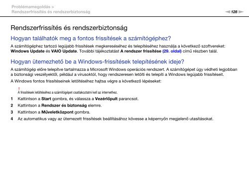 Sony VPCCA3X1R - VPCCA3X1R Mode d'emploi Hongrois