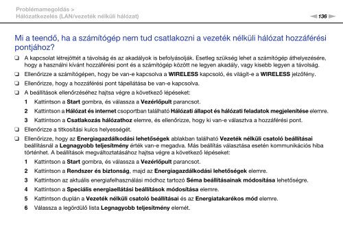 Sony VPCCA3X1R - VPCCA3X1R Mode d'emploi Hongrois