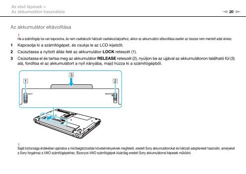 Sony VPCCA3X1R - VPCCA3X1R Mode d'emploi Hongrois