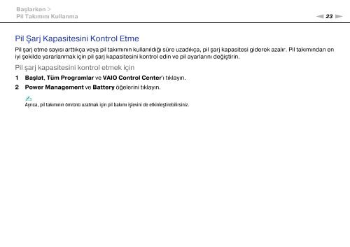 Sony VPCCA3X1R - VPCCA3X1R Mode d'emploi Turc