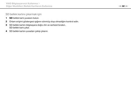 Sony VPCCA3X1R - VPCCA3X1R Mode d'emploi Turc