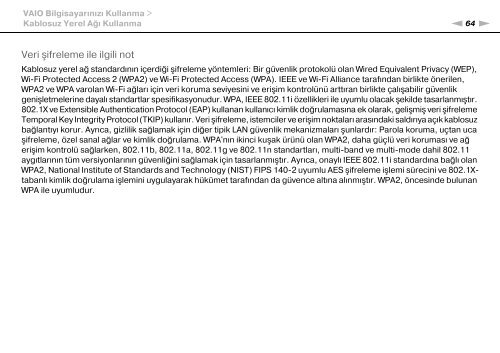 Sony VPCCA3X1R - VPCCA3X1R Mode d'emploi Turc