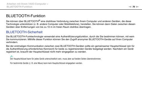 Sony VPCCA3X1R - VPCCA3X1R Mode d'emploi Allemand