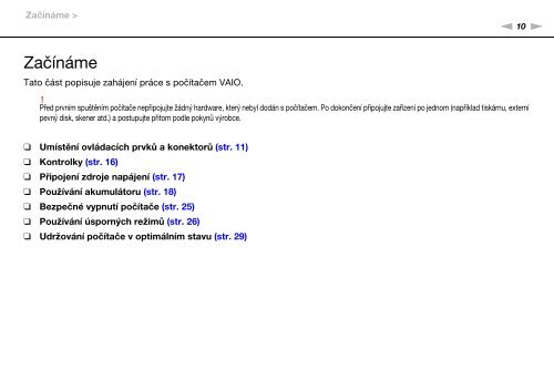 Sony VPCCA3X1R - VPCCA3X1R Mode d'emploi Tch&egrave;que