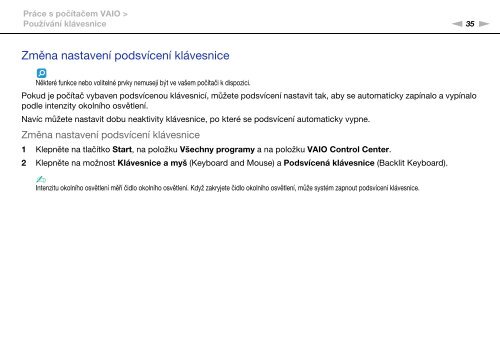 Sony VPCCA3X1R - VPCCA3X1R Mode d'emploi Tch&egrave;que