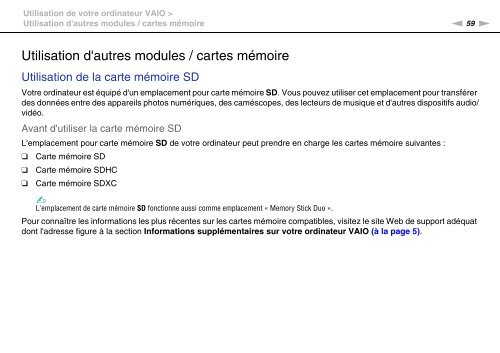 Sony VPCCA3X1R - VPCCA3X1R Mode d'emploi