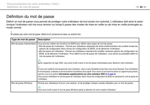 Sony VPCCA3X1R - VPCCA3X1R Mode d'emploi