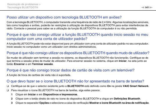 Sony VPCCA3X1R - VPCCA3X1R Mode d'emploi Portugais