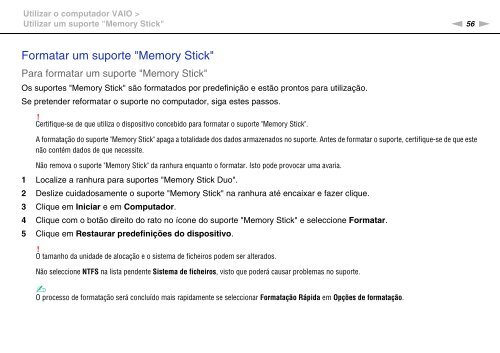 Sony VPCCA3X1R - VPCCA3X1R Mode d'emploi Portugais