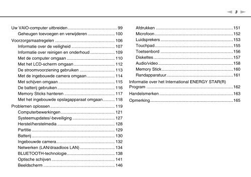 Sony VPCCA3X1R - VPCCA3X1R Mode d'emploi N&eacute;erlandais