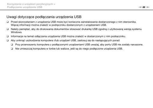 Sony VPCCA3X1R - VPCCA3X1R Mode d'emploi Polonais