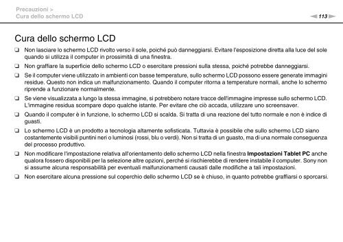 Sony VPCCA3X1R - VPCCA3X1R Mode d'emploi Italien