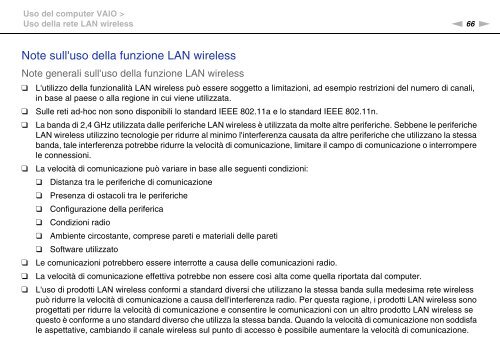 Sony VPCCA3X1R - VPCCA3X1R Mode d'emploi Italien