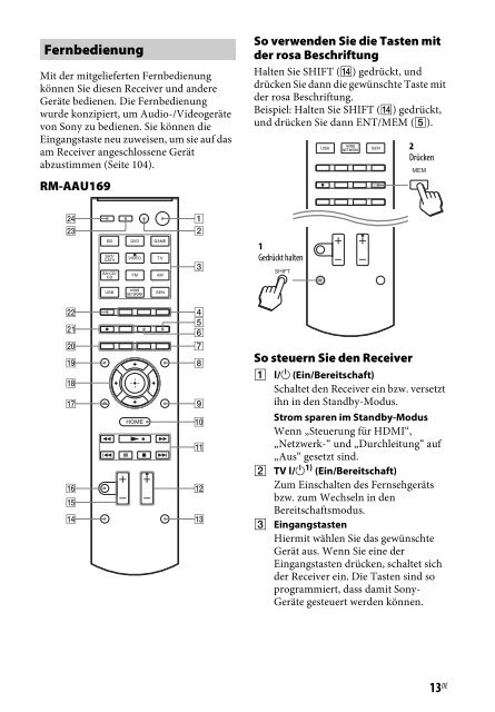 Sony STR-DN840 - STR-DN840 Istruzioni per l'uso Tedesco