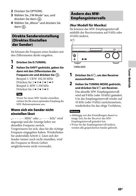 Sony STR-DN840 - STR-DN840 Istruzioni per l'uso Tedesco