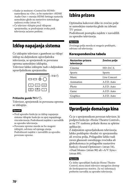 Sony STR-DN840 - STR-DN840 Istruzioni per l'uso Sloveno