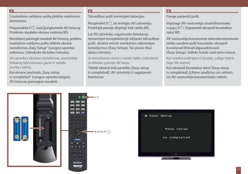 Sony STR-DN840 - STR-DN840 Guida di configurazione rapid Lettone