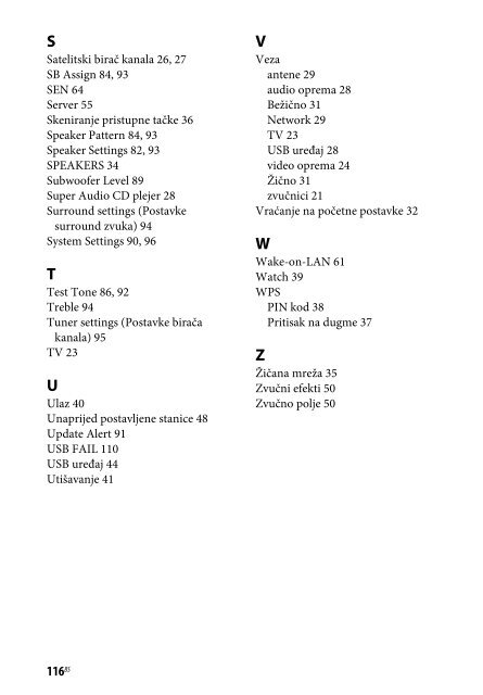 Sony STR-DN840 - STR-DN840 Istruzioni per l'uso Bosniaco