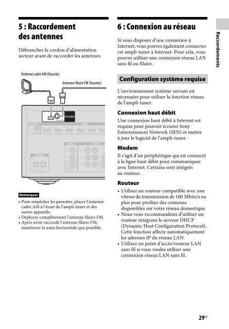 Sony STR-DN840 - STR-DN840 Istruzioni per l'uso Francese