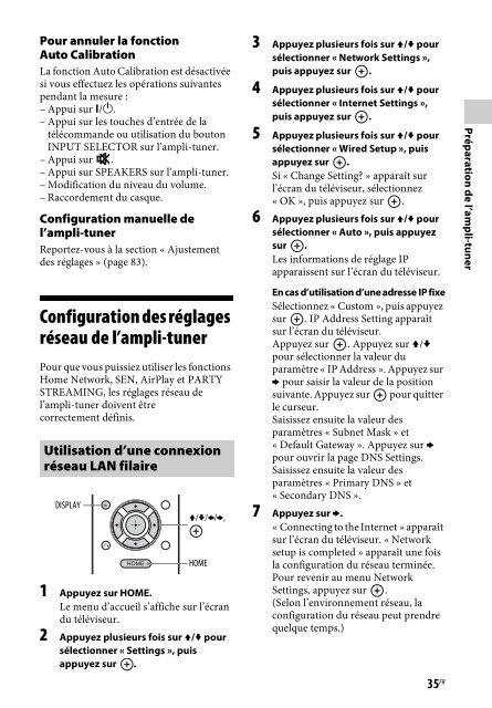 Sony STR-DN840 - STR-DN840 Istruzioni per l'uso Francese