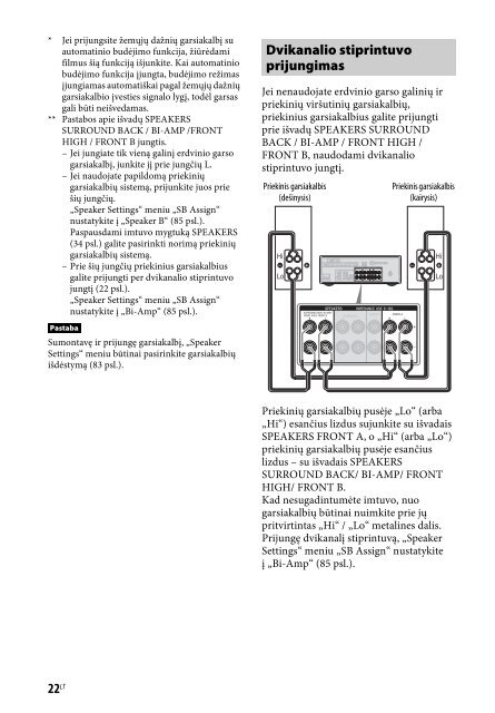 Sony STR-DN840 - STR-DN840 Istruzioni per l'uso Lituano
