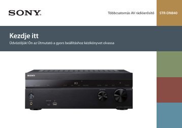 Sony STR-DN840 - STR-DN840 Guida di configurazione rapid Ungherese