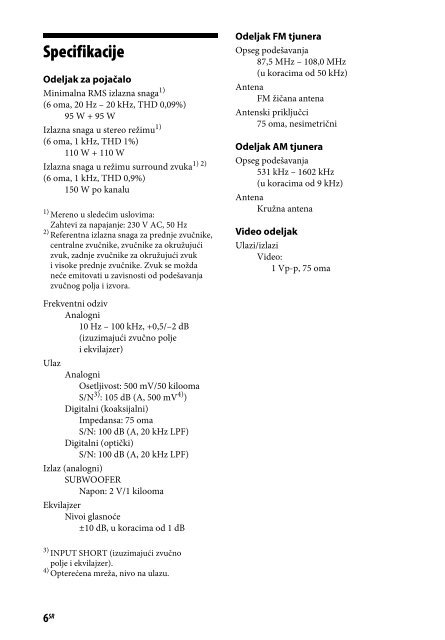 Sony STR-DN840 - STR-DN840 Guida di riferimento Albanese