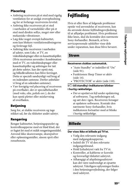 Sony STR-DN840 - STR-DN840 Istruzioni per l'uso Danese