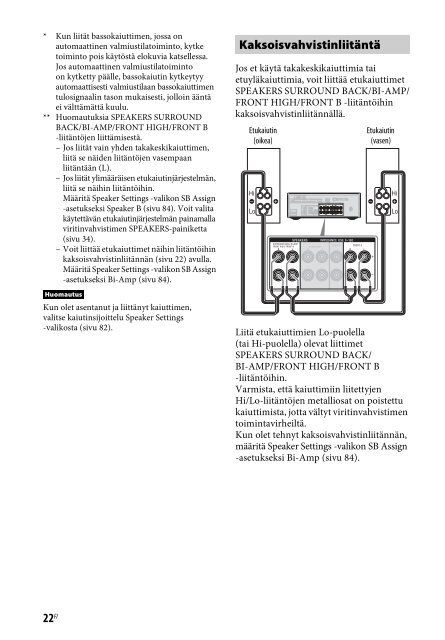 Sony STR-DN840 - STR-DN840 Istruzioni per l'uso Finlandese