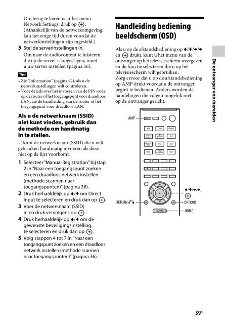 Sony STR-DN840 - STR-DN840 Istruzioni per l'uso Olandese