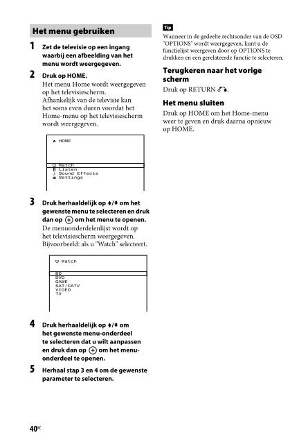 Sony STR-DN840 - STR-DN840 Istruzioni per l'uso Olandese