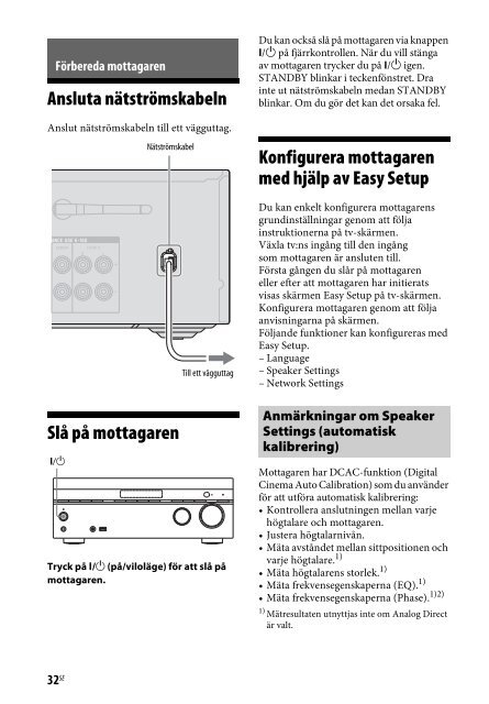 Sony STR-DN840 - STR-DN840 Istruzioni per l'uso Svedese