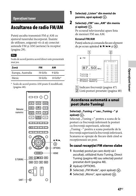 Sony STR-DN840 - STR-DN840 Istruzioni per l'uso Rumeno