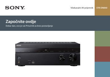 Sony STR-DN840 - STR-DN840 Guida di configurazione rapid Croato