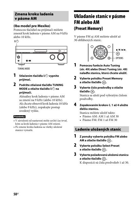 Sony STR-DN840 - STR-DN840 Istruzioni per l'uso Slovacco