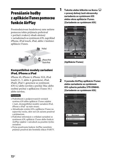 Sony STR-DN840 - STR-DN840 Istruzioni per l'uso Slovacco