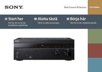 Sony STR-DN840 - STR-DN840 Guida di configurazione rapid Danese