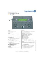 Bedienelemente Dolmetscherpult SIS 1202 - Atempo