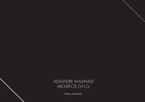 catalogue ALEXANDRE MASHHADI 2018L