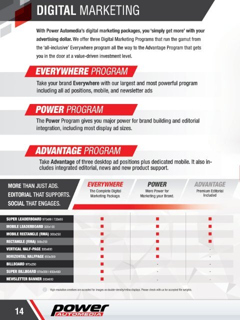 Power Automedia 2018 Media Kit