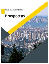 REALM FELLOWSHIP PROSPECTUS 