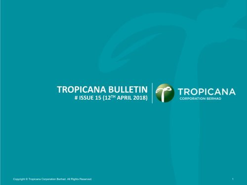 Tropicana Bulletin Issue 15