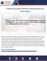 Fireproof Insulation Market 2021 Growth and Regional outlook Report 